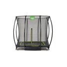 Trampolino elastico interrato EXIT Silhouette 153x214cm con rete di sicurezza - nero