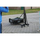 Tabellone da basket portatile su ruote EXIT Galaxy con canestro da schiacciata - verde/nero