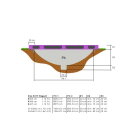 EXIT Elegant Premium ground trampoline ø305cm with Deluxe safety net - purple