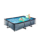Piscina EXIT Stone 300x200x65cm con pompa filtro - grigia
