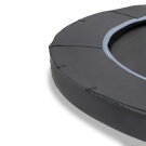 EXIT Dynamic ground level trampoline ø366cm with safety net - black