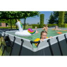 EXIT Black Leather pool 540x250x122cm with sand filter pump and dome - black