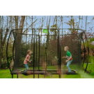 Trampolino elastico EXIT Silhouette 244x366cm - nero