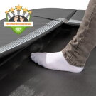 Trampolino elastico sportivo a livello del suolo EXIT InTerra 244x366cm - nero