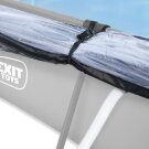 Piscina EXIT Soft Grey 300x200x65cm con pompa filtro e copertura - grigio
