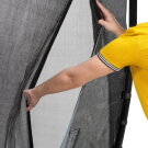 EXIT Dynamic ground level trampoline ø366cm with safety net - black