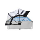 Piscina EXIT Soft Grey 300x200x65cm con pompa filtro e copertura - grigio