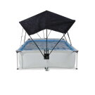 Piscina EXIT Soft Grey 300x200x65cm con pompa filtro e pensilina - grigio