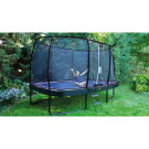 Trampolino elastico EXIT Elegant Premium set completo 244x427cm - nero