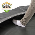 EXIT InTerra ground level sports trampoline ø427cm - black