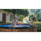 Piscina EXIT Stone &oslash;244x76cm con pompa filtro - grigia