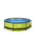 Piscina EXIT Lime &oslash;300x76cm con pompa filtro - verde