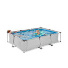 Piscina EXIT Soft Grey 300x200x65cm con pompa filtro - grigia