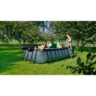 Piscina EXIT Stone 540x250x122cm con pompa filtro a sabbia - grigia
