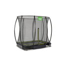Trampolino elastico interrato EXIT Silhouette 153x214cm con rete di sicurezza - nero