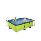 Piscina EXIT Lime 220x150x65cm con pompa filtro - verde