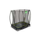 Trampolino elastico interrato EXIT Silhouette 153x214cm con rete di sicurezza - nero