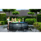 Piscina EXIT Stone &oslash;300x76cm con pompa filtro - grigia