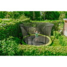 EXIT Silhouette ground trampoline ø427cm with safety net - green