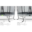EXIT Elegant trampoline ø427cm with Economy safetynet - grey