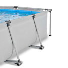 Piscina EXIT Soft Grey 300x200x65cm con pompa filtro - grigia