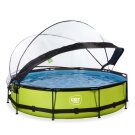 Piscina EXIT Lime ø360x76cm con pompa filtro e copertura - verde