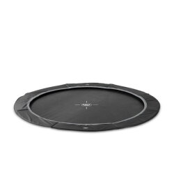 Trampolino elastico sportivo a livello del suolo EXIT InTerra ø366cm - nero