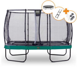Trampolino elastico EXIT Elegant Premium set completo 244x427cm - verde
