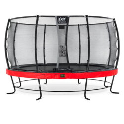 EXIT Elegant Premium trampoline ø427cm with Deluxe safetynet - red