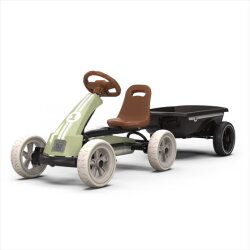 EXIT Foxy go-kart con rimorchio per bambini verde | da 2 anni